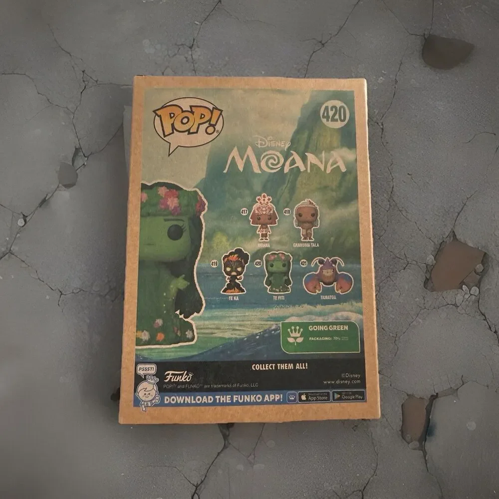 Funko Pop Disney Moana Te Fiti #420 Flocked Walmart Exclusive Vinyl Figure IOB